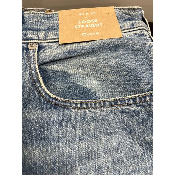 Madewell NWT Men's The 1991 Loose Straight Aalto Wash Jean 40x32 MSRP $138 - Picture 5 of 6